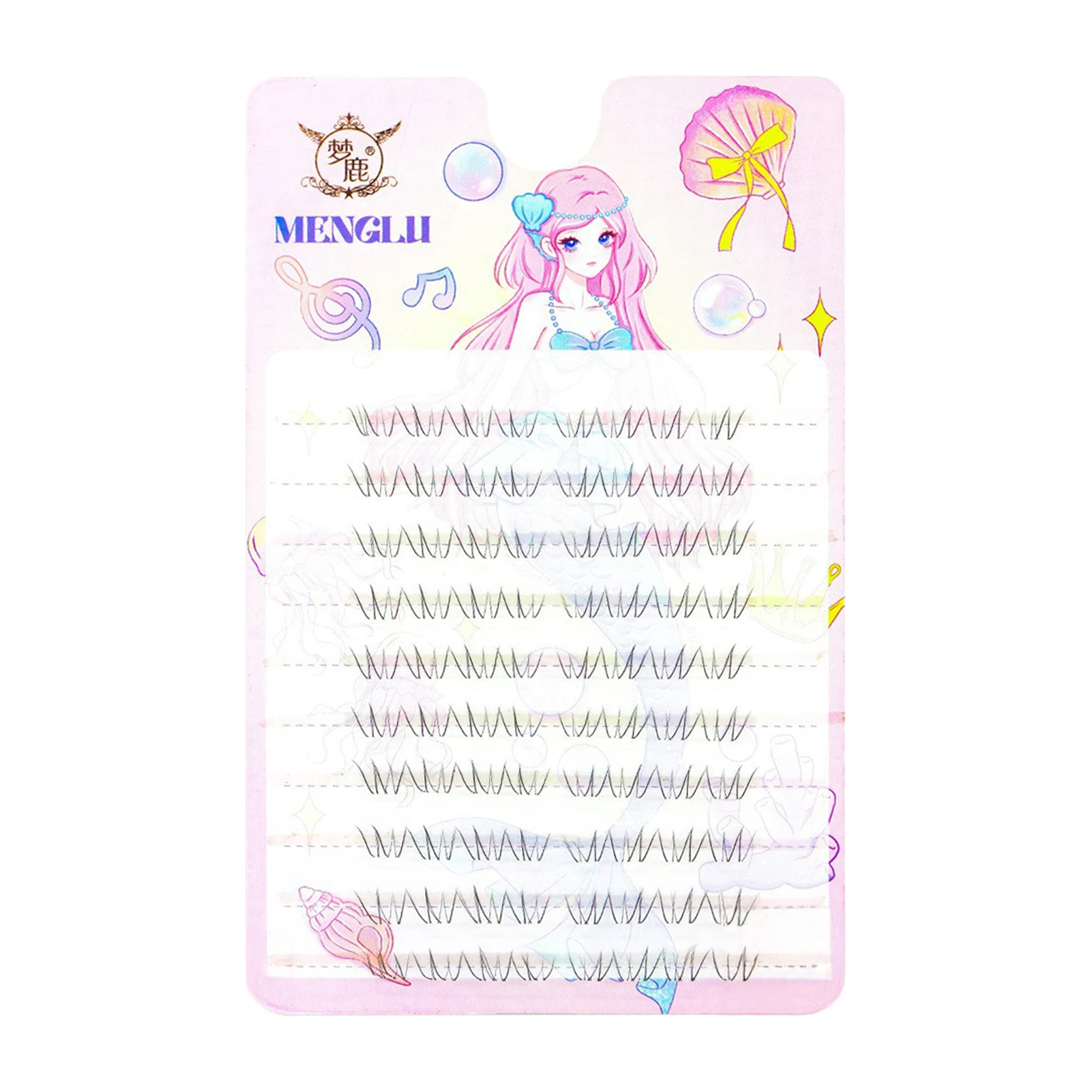 10 rijen 5-6 mm lucht onderste wimpers fee nepwimpers gesegmenteerde natuurlijke onderwimpers verlenging manga bodemwimpers wimpermake-up