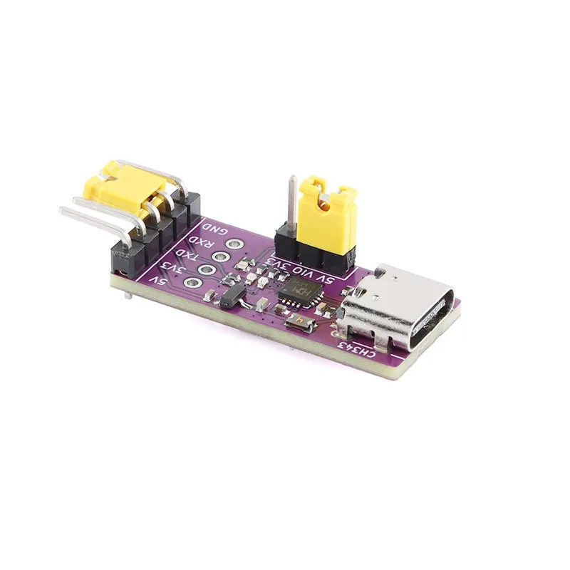 USB To TTL Serial Port USB Type-C Interface 6Mbps High Rate CH343 Chip Communication Conversion Module