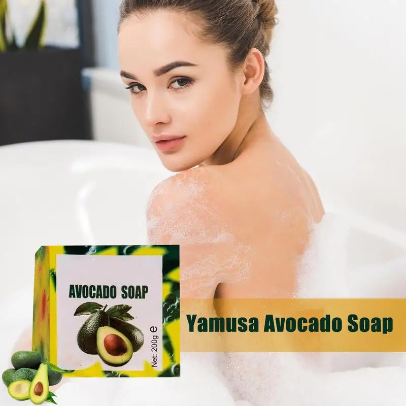 Avocado Soap Upgraded Handmade Avocado Soap Face Hand Body Deeping Cleansing Soap versatile Unisex cleaner For Female And Male