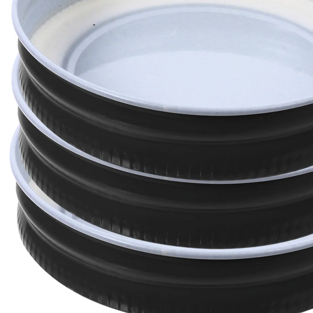 

6 Pcs Can Lids Tinplate Leakproof Jar Covers Sealed Food Storage Preserving Sealer