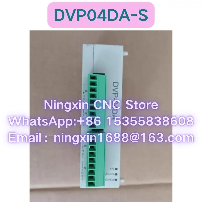 Second-hand DVP04DA-S PLC module Functional test OK Fast delivery
