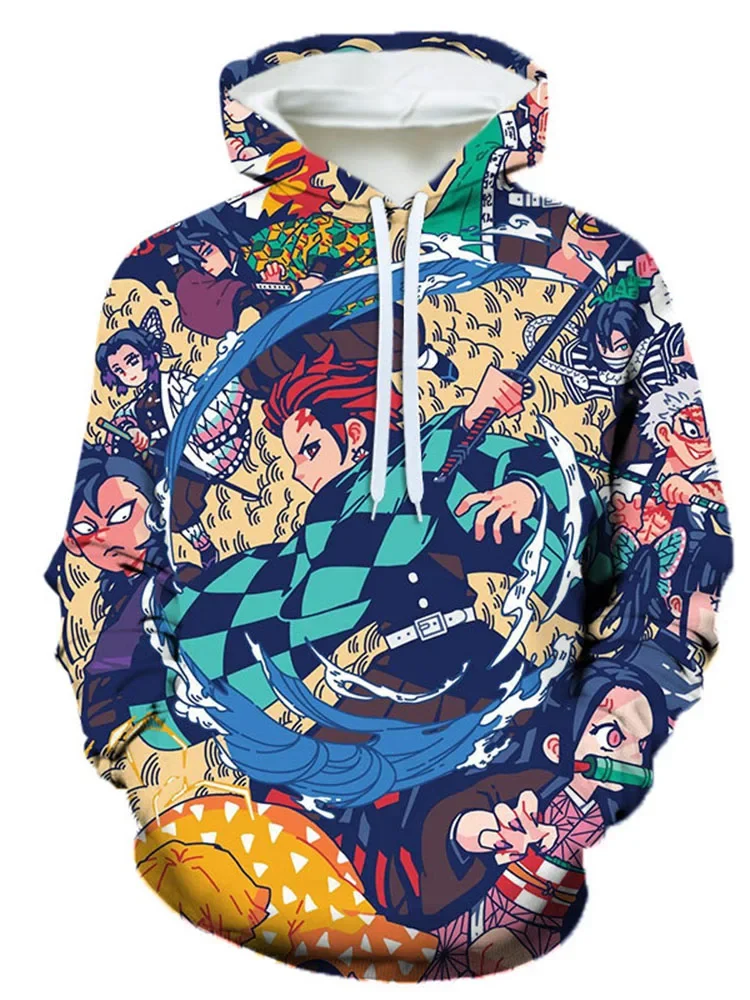 New Japan Men/Women Tanjirou Kamado Sweatshirt Kimetsu No Yaiba Nezuko Manga Rengoku Cartoon Pullovers Anime Demon Slayer Hoodie