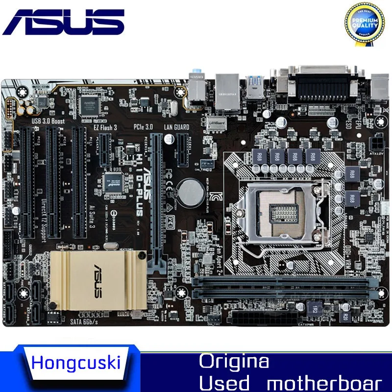 For ASUS H110-PLUS ATX H110 PLUS Used original motherboard Socket LGA 1151 DDR4 32GB H110 Desktop Motherboard