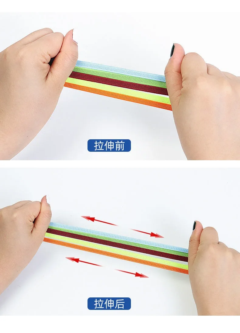 1 Pair No Tie Shoe Laces Colorful Buckle Flat Shoelaces Colorful Fashion Without Ties Elastic Laces Sneaker Kids Adult Widened image 4