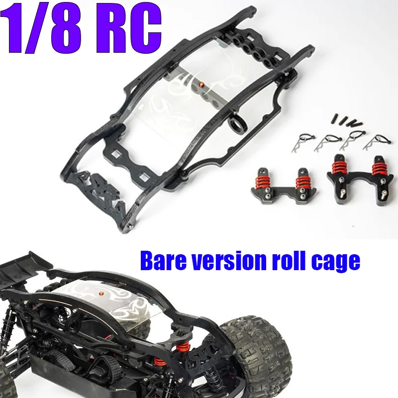 Nylon Black Bare Version Roll Cage for 1/8 ARRMA OUTCAST 6S NOTORIOUS 6S Truck Car