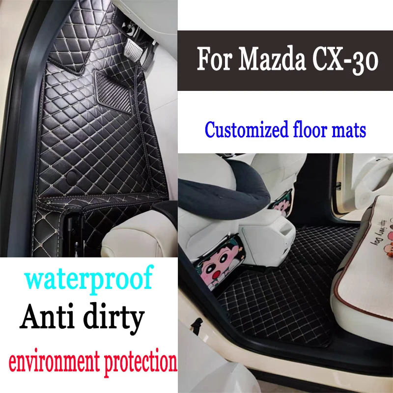 

Car Floor Mats For Mazda CX-30 DM 2020 2021 2022 2023 CX30 CX 30 Waterproof Full Set Car Accessories