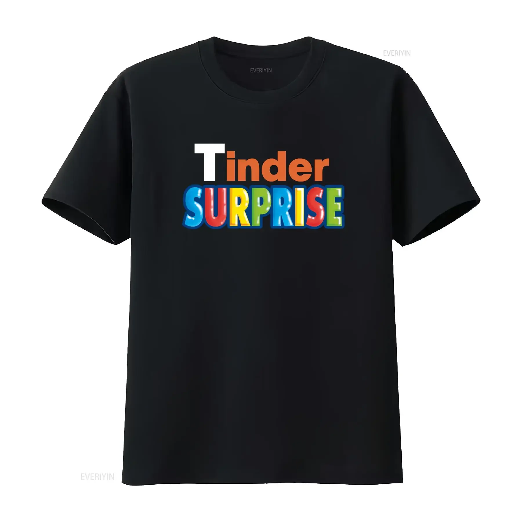 TINDER SURPRISE T Shirt Funny Dating App Design Soft Cotton Perfect for Casual Wear vintage Washed Top For Everyday Wear