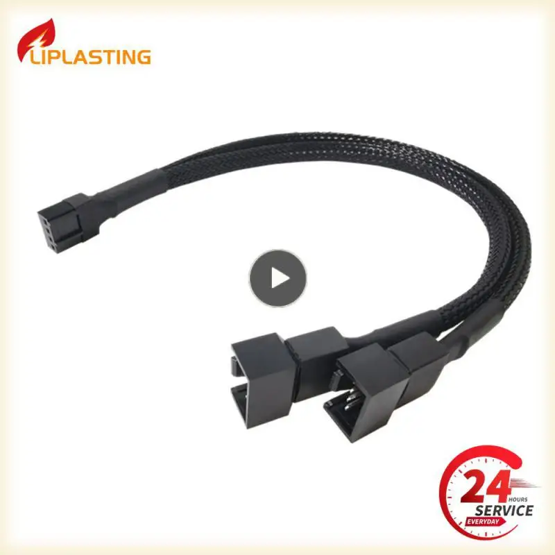 Cabo Divisor Y Pin para CPU Fan, Fêmea para 4 Pin Motherboard, PC Case, Fan Extensão, Cooling Accessory, 4 Pin, PWM