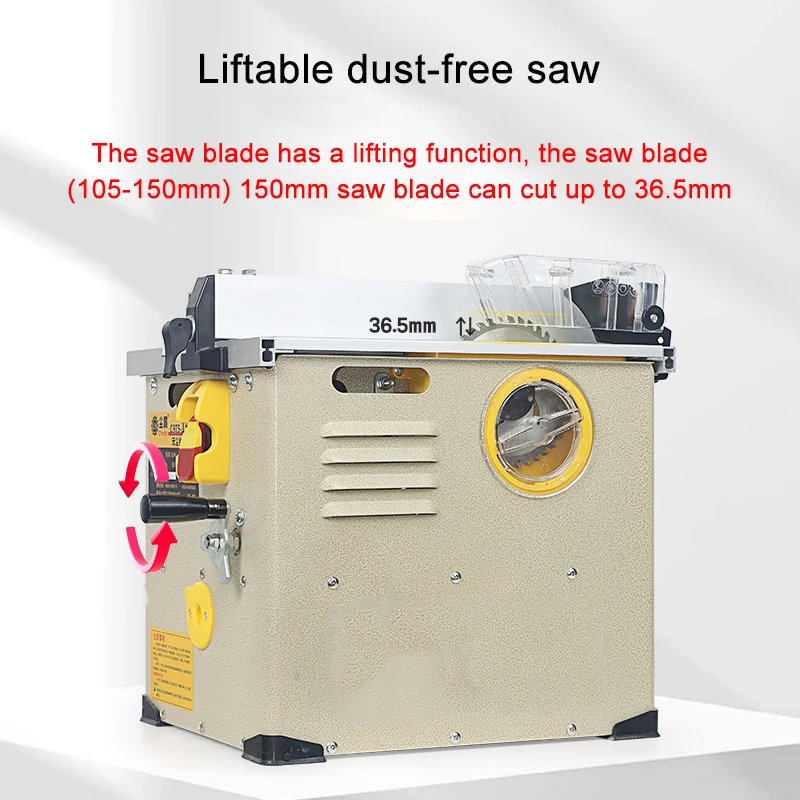 New CBTS-150F Dust-free Saw Lifting Dust-free Table Saw Home Decoration Whole House Customized Cutting Saw