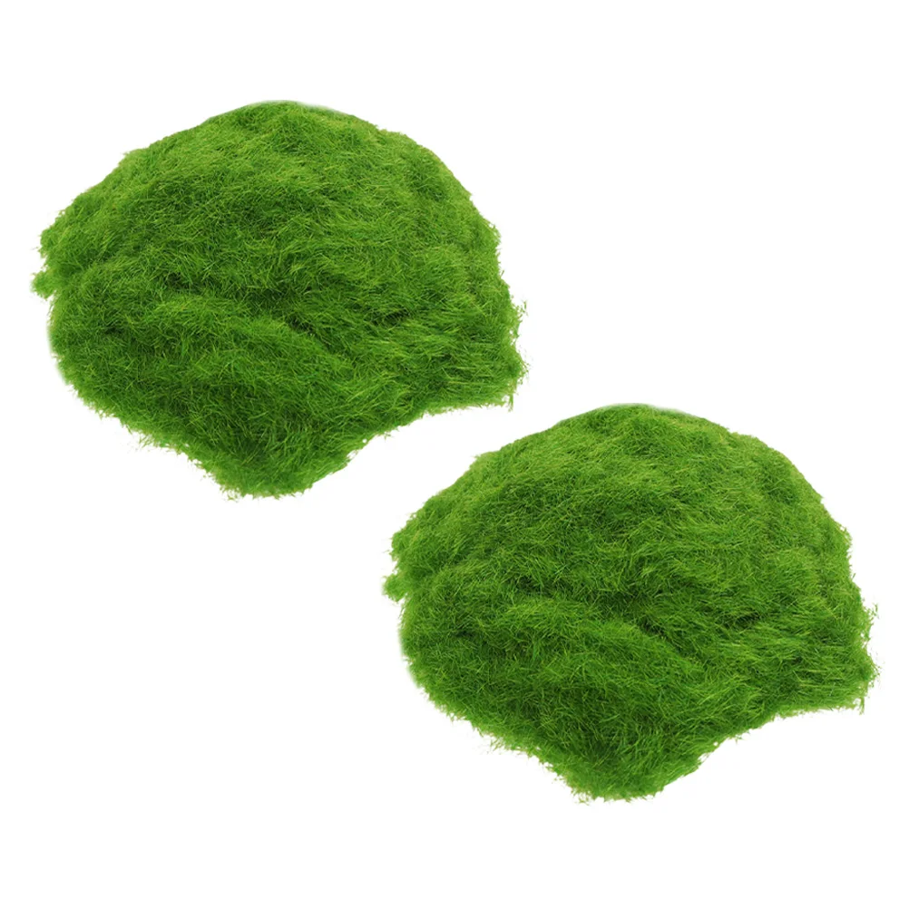 

2 Bags Decorative Fake Simulated Faux Multi-Function Garden Accessory Realistic Green Bedroom Decor Diy Faux Prop Nylon Imitated