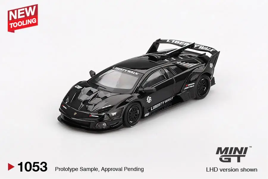 รถโมเดลโลหะผสม MINIGT 1/64 Lamborghini LB-Silhouette MGT01053-CH ของเล่นเด็ก ของขวัญคริสต์มาสสำหรับเด็กผู้ชาย