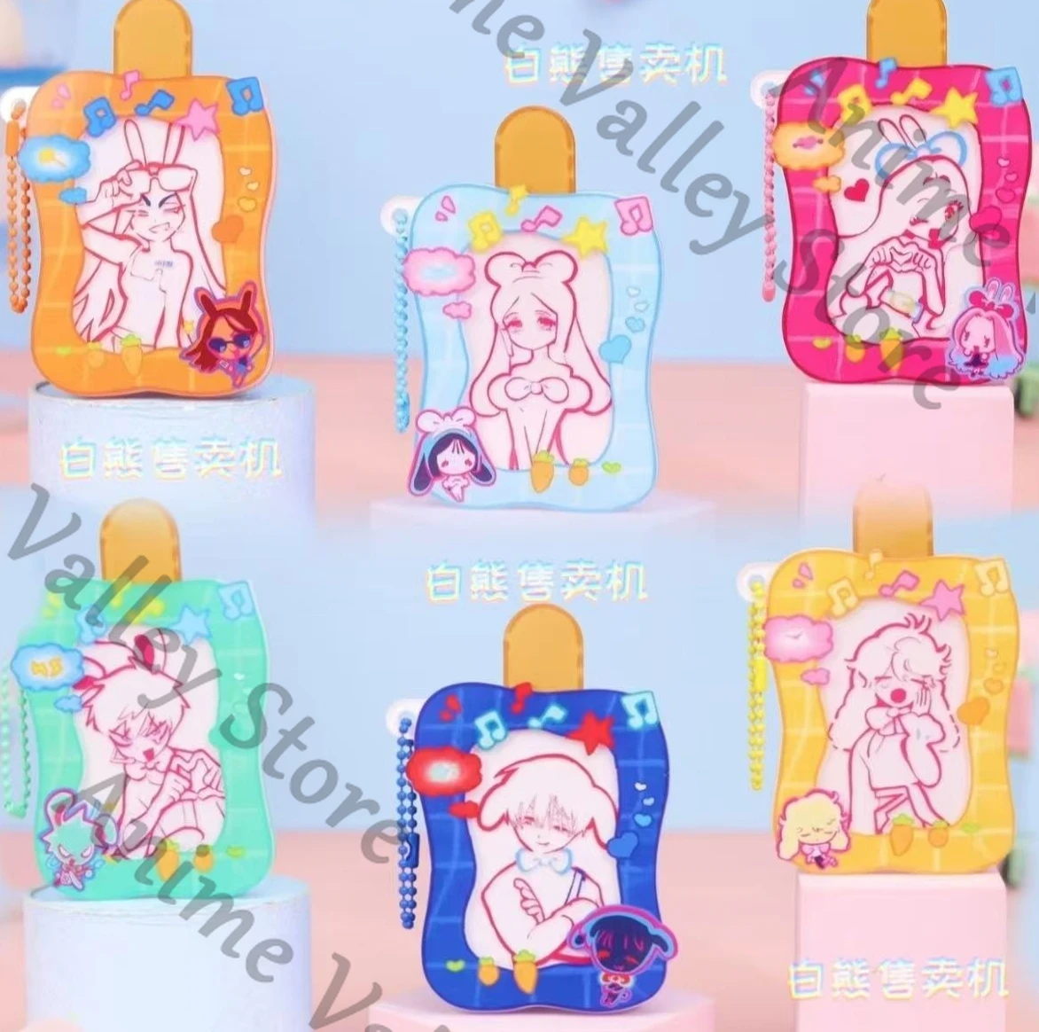 أنيمي حقيقية الغريبة المرحلة حتى لوكا Sua MiZi Hyuna تأثيري قابل للسحب الجليد اسكيمو سلسلة مفاتيح مصنوعة من الأكريليك قلادة الكرتون كيرينغ عيد الميلاد