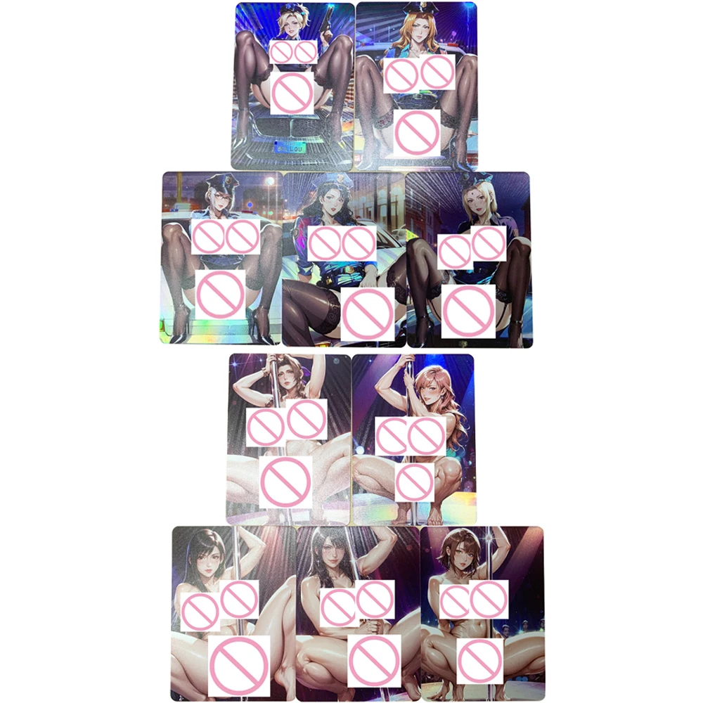

5 шт./компл. новая Waifu аниме сексуальная телесная карта большая грудь девушка обнаженная коллекционная карта преломляющая красочная вспышка отаку подарки