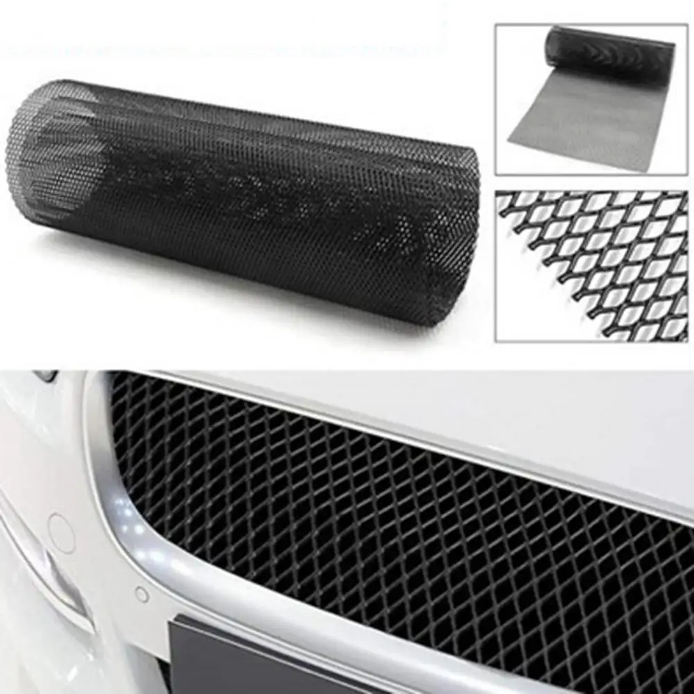 Mesh Sheet Rhombus Grids Grille 6x12mm Aluminum Alloy Car Vehicle Grill