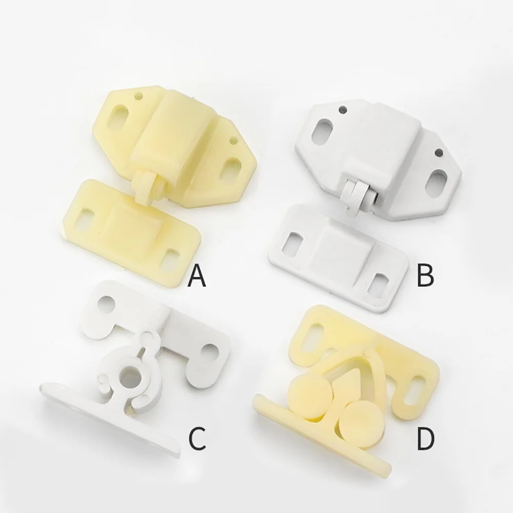 Porta de rolo de plástico captura a b c d 4 modelos branco/bege rolo captura porta do armário rolha gaveta armário porta bola trava