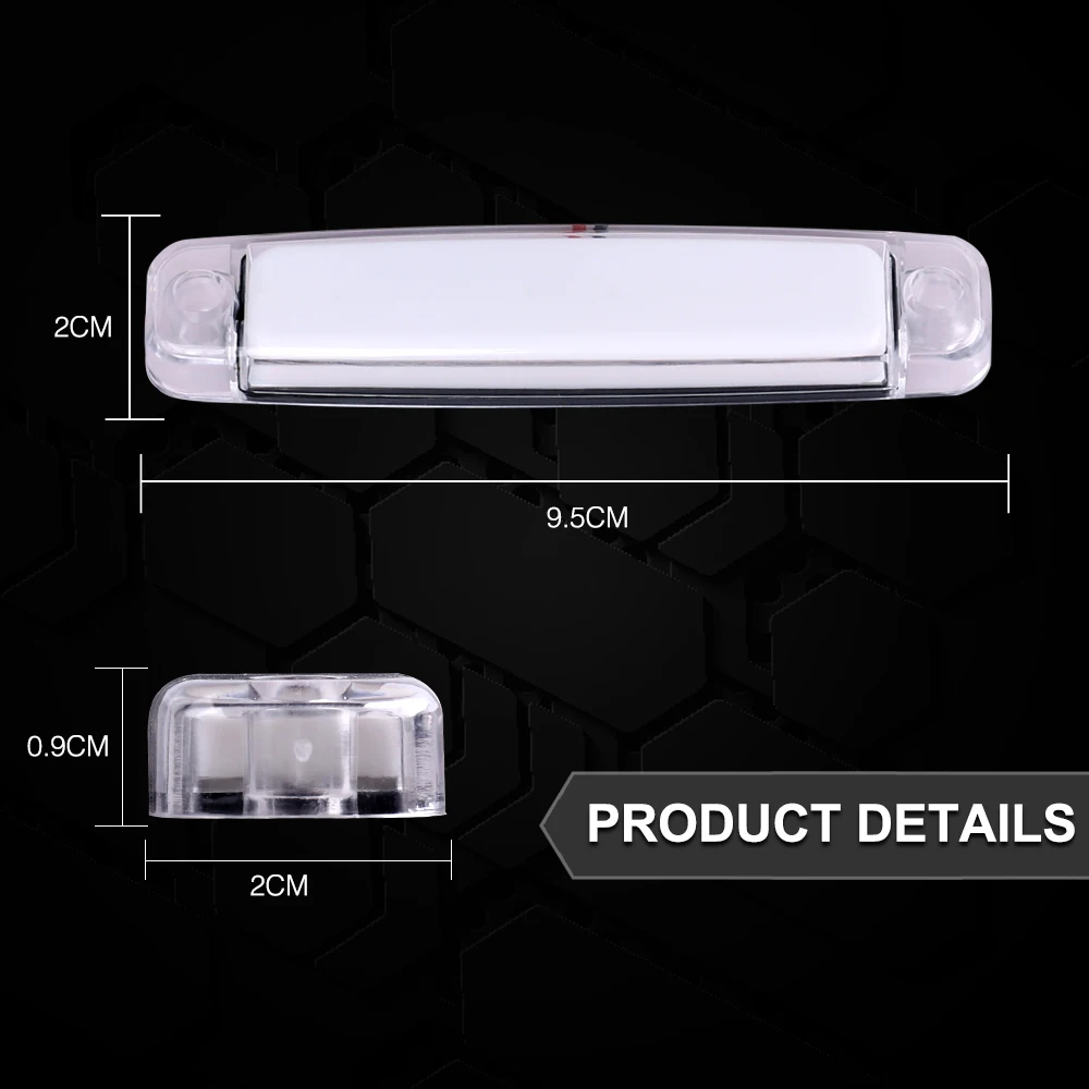 صغيرة الخلفية الذيل إشارة الإضاءة IP65 10 قطعة 12 فولت LED شاحنة الجانب ماركر تحديد ضوء مقطورة مؤشر ضوء الجانب مصباح