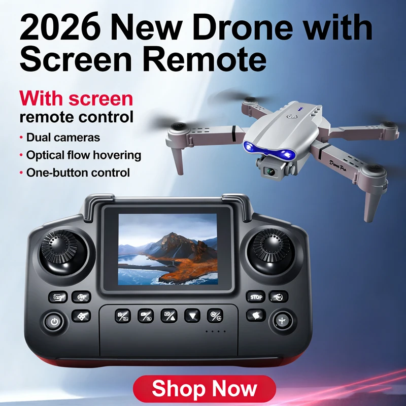 

Квадрокоптер E88Pro HD 4K с двойным Wi-Fi, FPV и функцией обхода препятствий для профессиональной аэрофотосъемки