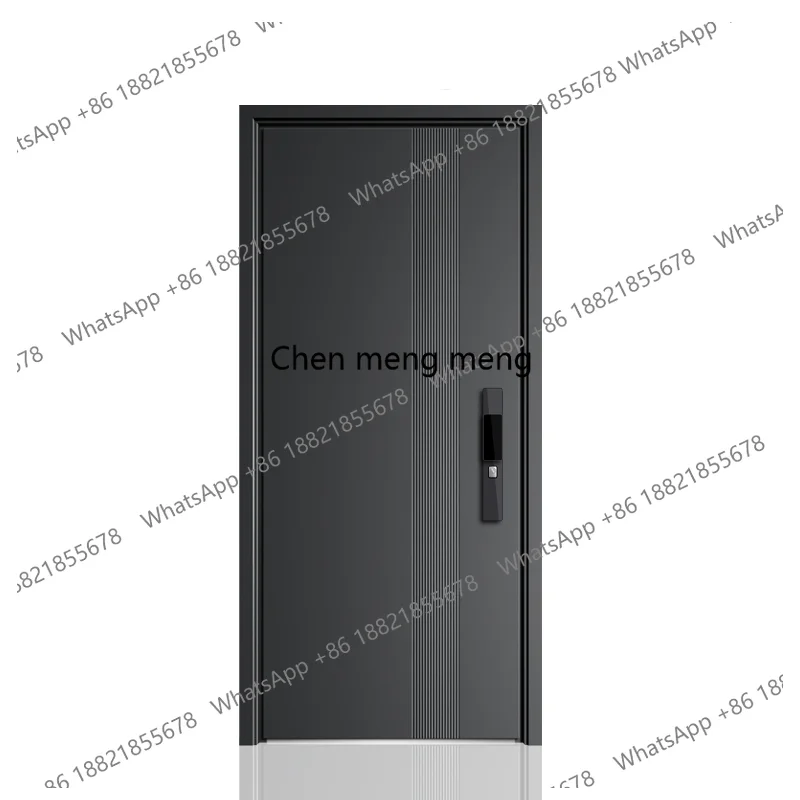 

Customized size entrance security door home grade A single door with smart lock integrated door
