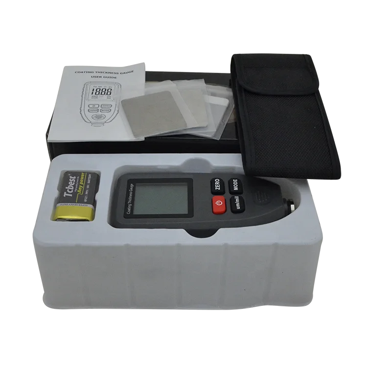 CT-100 for Car Paint Tester CT-100 Digital Measuring Instrument 0~1300um CT-100 Galvanized Coating Thickness Gauge 9V Battery