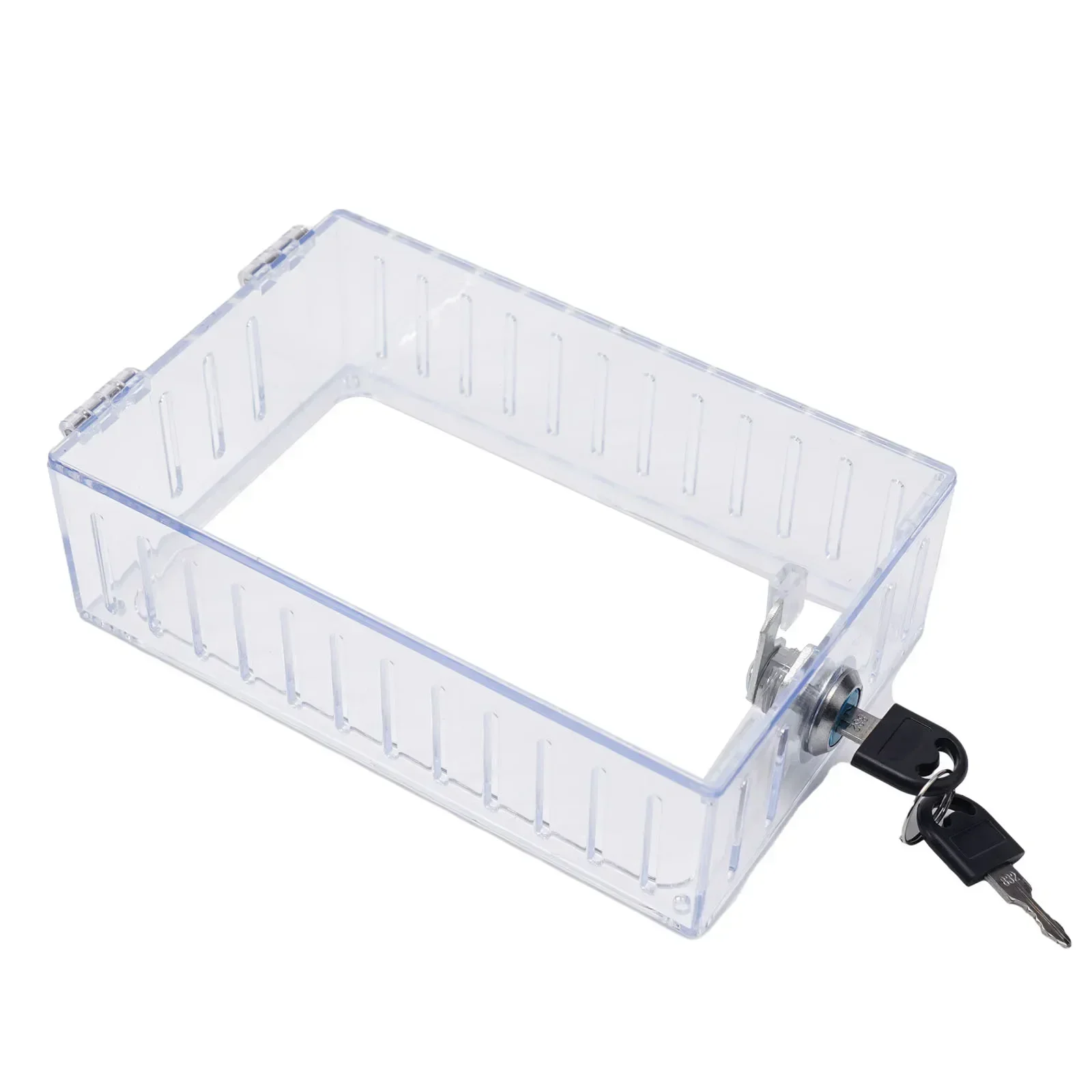 กล่องล็อคเทอร์โมสตัทพร้อมกุญแจล้างขนาดใหญ่ติดผนังเทอร์โมสตัทป้องกันบ้านเทอร์โมสตัทยามกล่องพร้อมล็อค