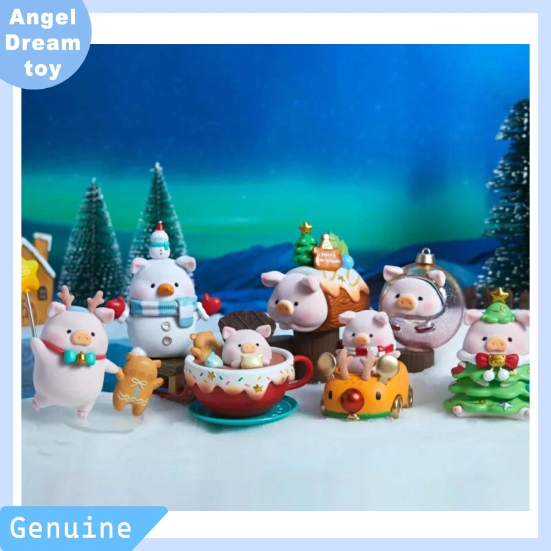 

Genuine 52toys Can Lulu Pig Blind Box Christmas Town Cute Dolls Trendy Toys Figurines Girls' Birthday Gifts Ornaments Girl