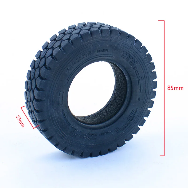 2pcs Simulation Rubber Tire 23/28mm Width Tyre for 1/14 Tamiya RC Dump Truck SCANIA 770S R620 VOLVO BENZ Arocs MAN TGX LESU Car