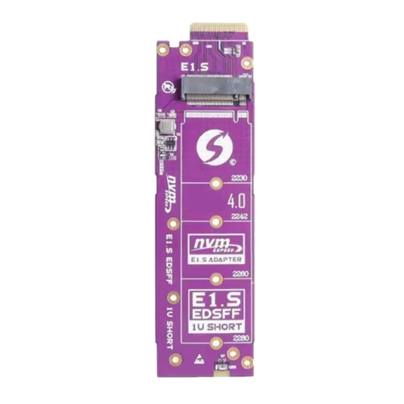 

M.2 NVME to EDSFF E1.S Adapters Card for 1U Chassises 4Pin Supply