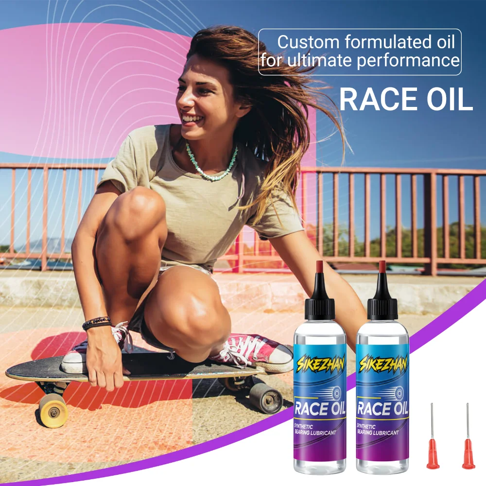 

High-Speed Bearing Lube for Skateboards - Reduces Friction for Maximum Speed & Longer Spins. For Longboards, Scooters & Skates