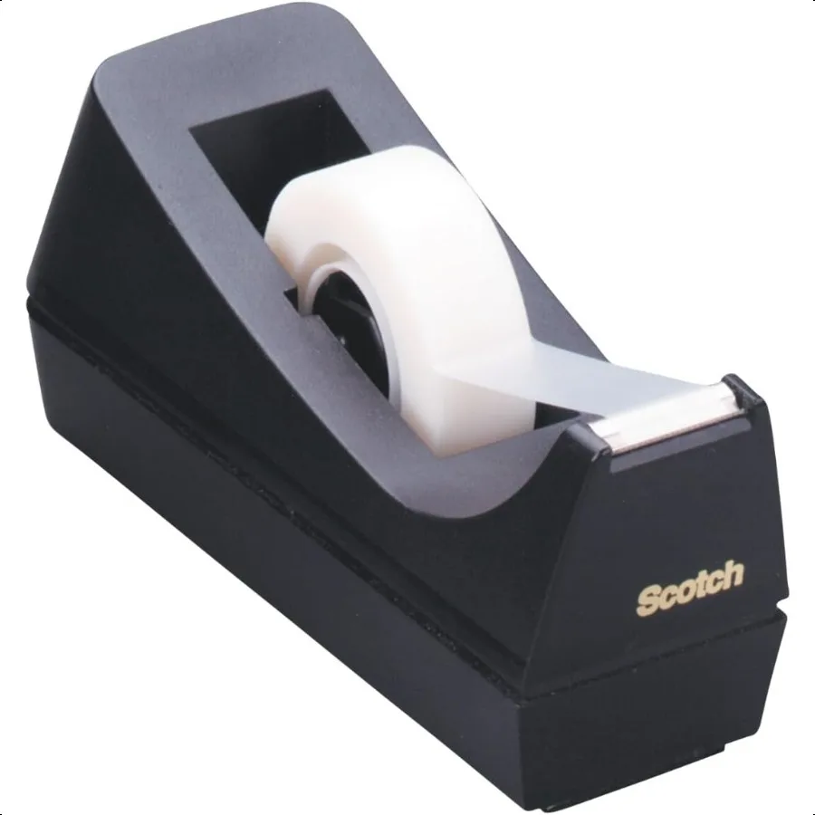 

Desktop Tape Dispenser Black 2.7 in. x 2.7 in. x 6.4 in. 1 Tape Dispenser