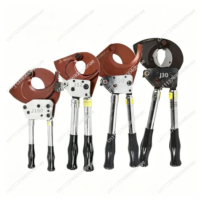 Ratchet Cable Scissors J40/52/75/95/100 Manual Gear Steel Strand Cut Wire Clamp Copper Aluminum Cable