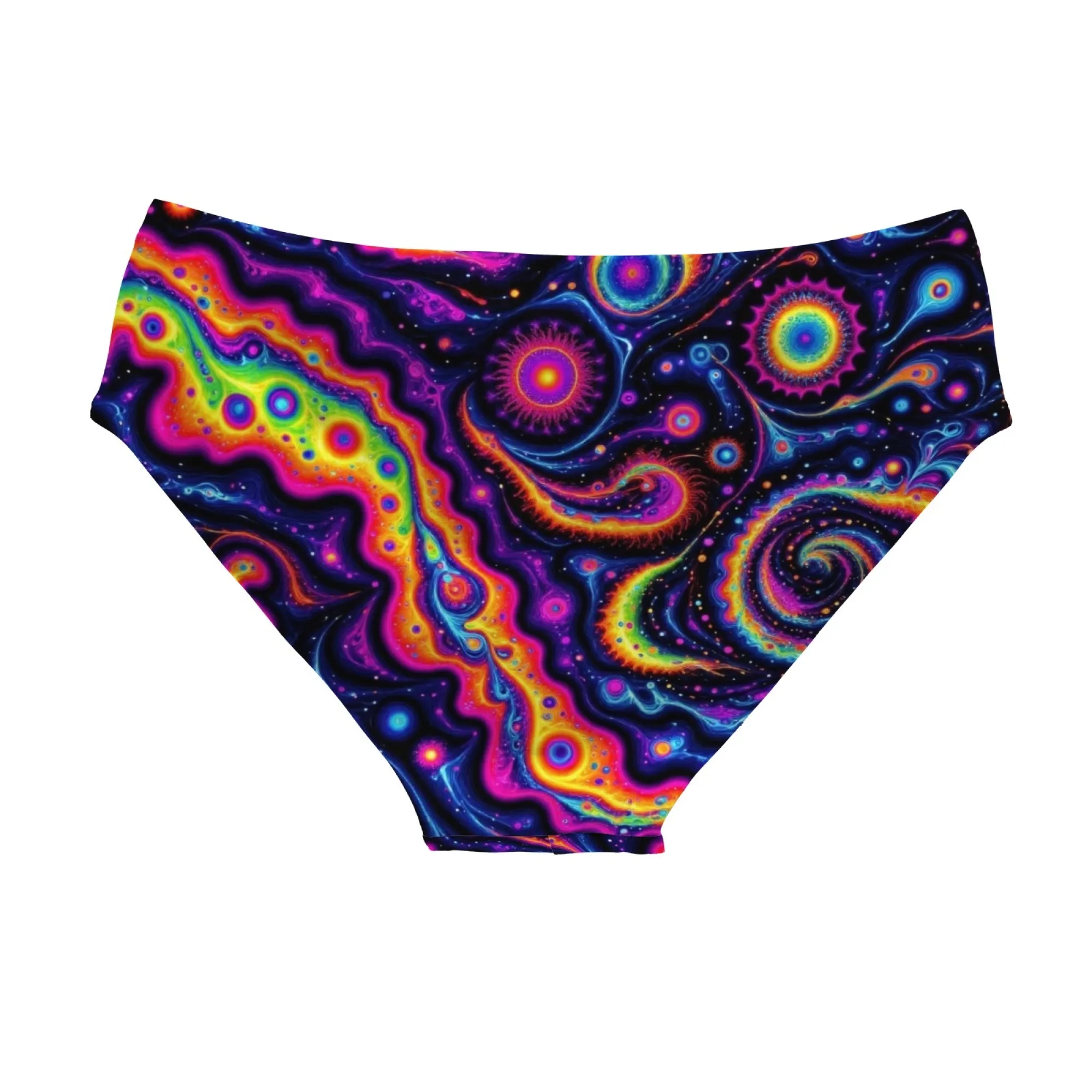 Psychedelic Universe Print Swimming Trunks Sexy Men's Briefs Swimwear Stretchy Comfortable Beach Surf Shorts Men's Sexy Bikini