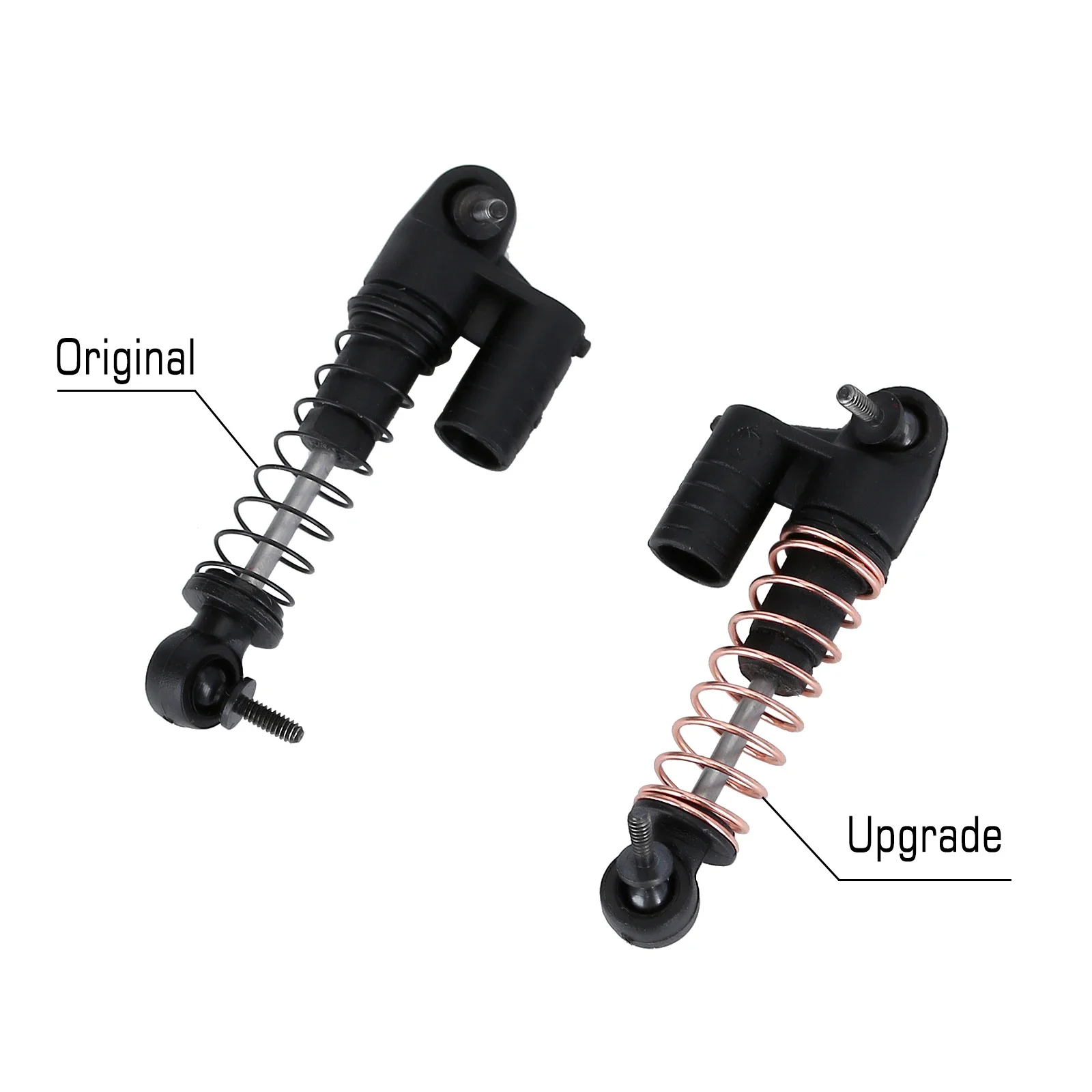 INJORA 3sets 23*5.7mm Metal Shock Absorber Springs for 1/24 RC Crawler Car Axial SCX24 Upgrade Parts