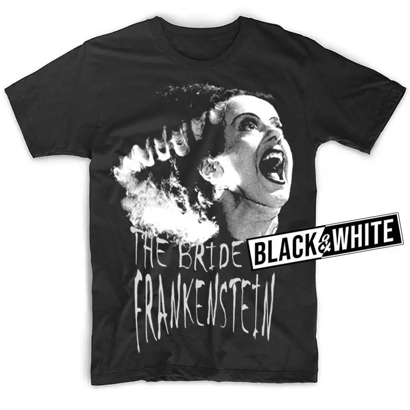 

The Bride of Frankenstein V9 Poster T SHIRT BLACK all sizes S-5XL