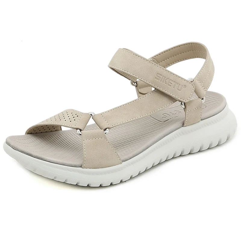 Summer New Outdoor Leisure Sandals Fashion All-match Wedge Platform Sports Casual Beach Shoes Women Soft Comfortable Sandalies