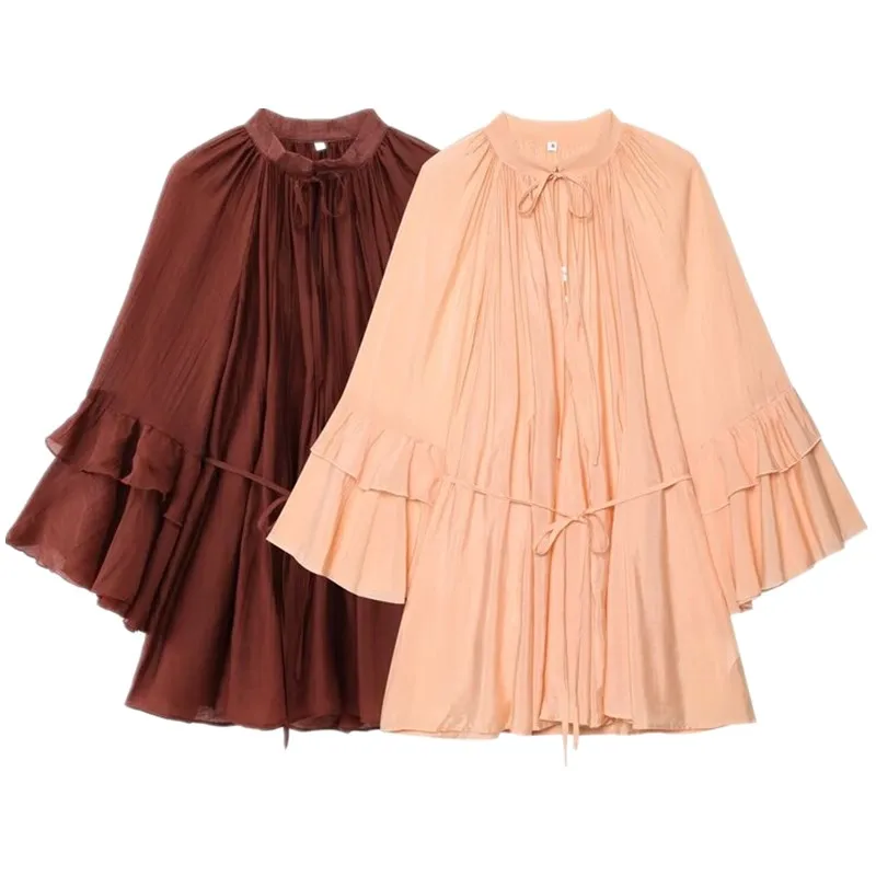 Spring 2025 Women's Long Sve Dr Versatile Floral  Design Commute Sle Single Piece Other Material 00%