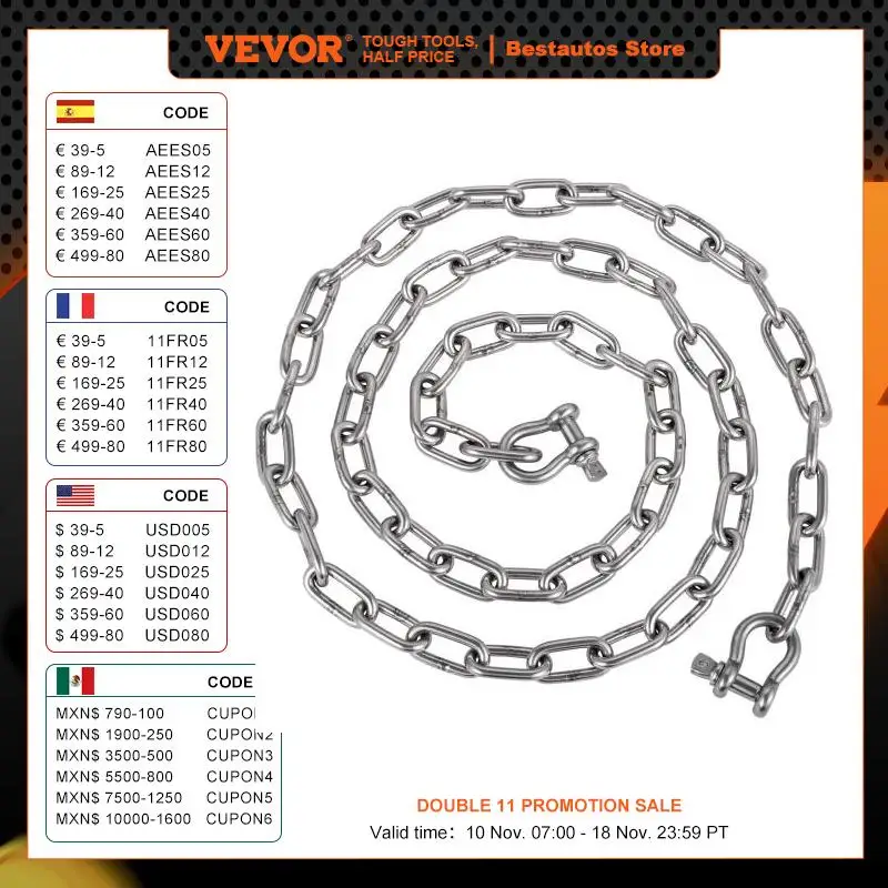 VEVOR 10' x 5/16