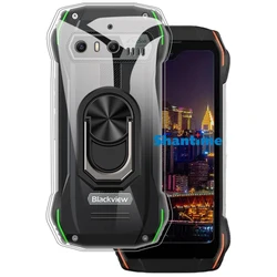 Luxury Shockproof Ring Holder For Blackview N6000 Case Soft Silicone TPU Protective Holder Cover