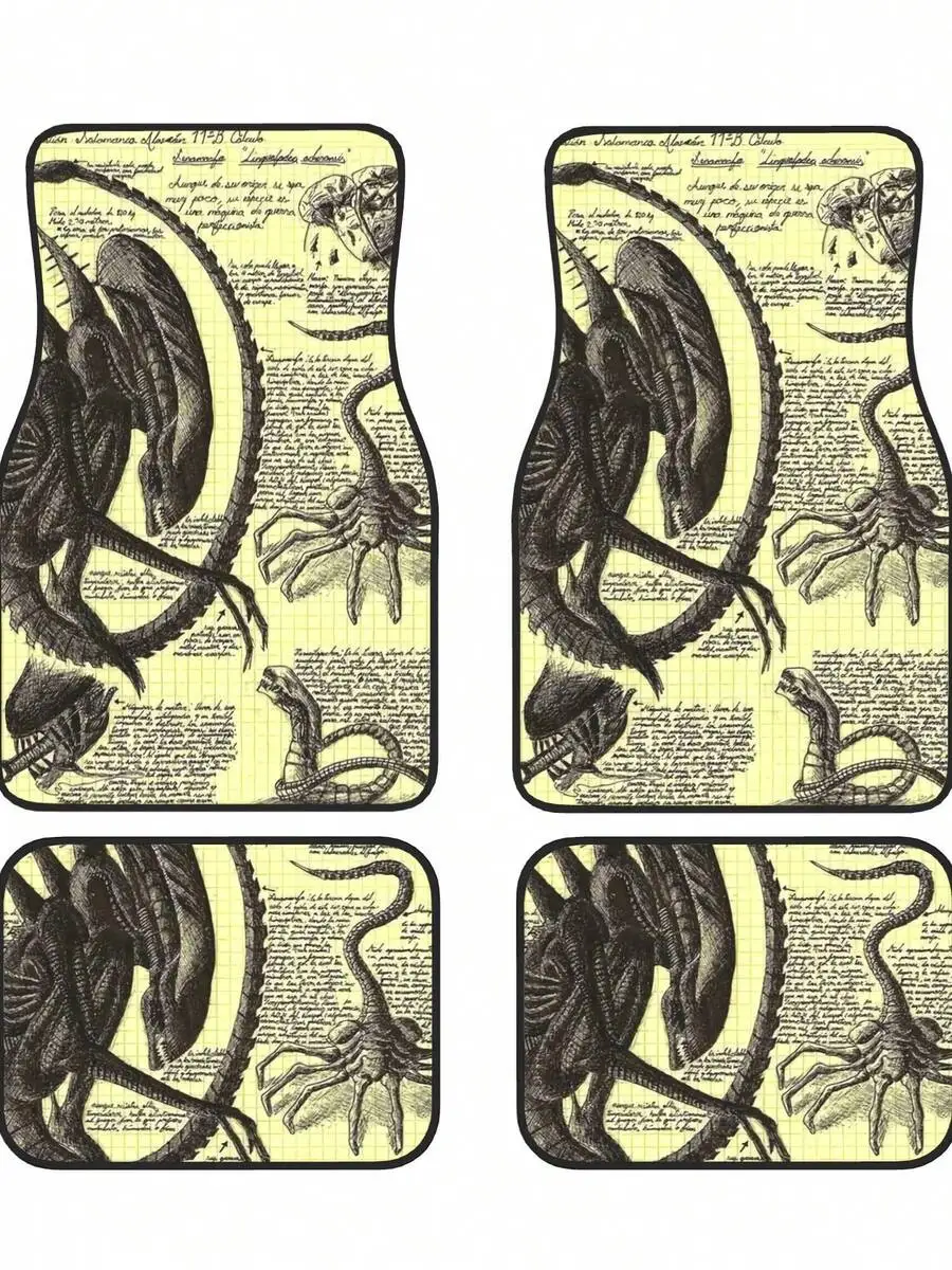 

Alien 4-Piece Custom Printed All-Weather Floor Mats - Universal Fit For Suv, Truck, Van| Easy Clean