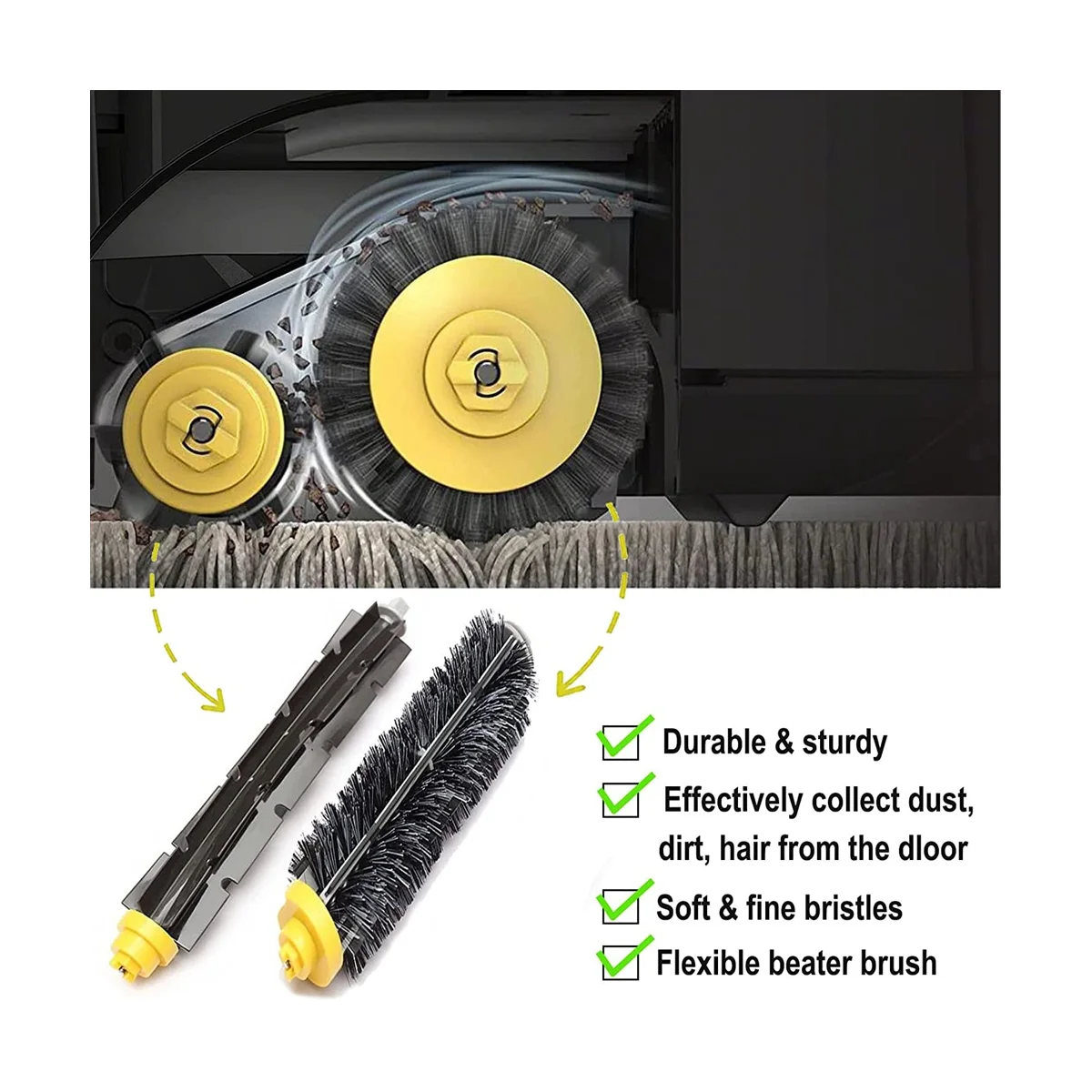 Replacement Parts for Irobot Roomba 595 585 675 677 635 676 670 645 655 690 600 Series Vacuum Cleaner Accessories