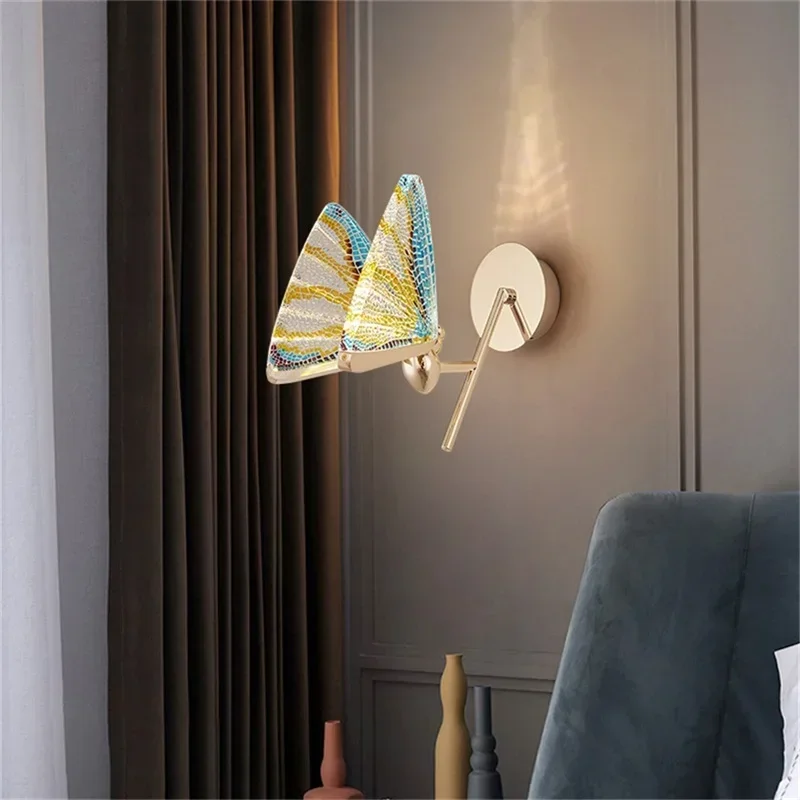 CEDRIC Nordic Creative Butterfly Wall Lights Sconces Modern LED Lamps Fixtures for Home Decoration