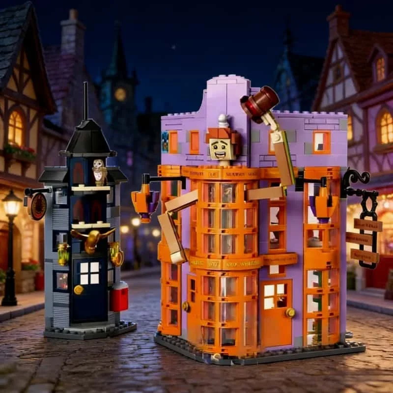 

834Pcs Weasley Classic Magic Sketch Creative Building Block Model Children's Christmas Birthday Gift