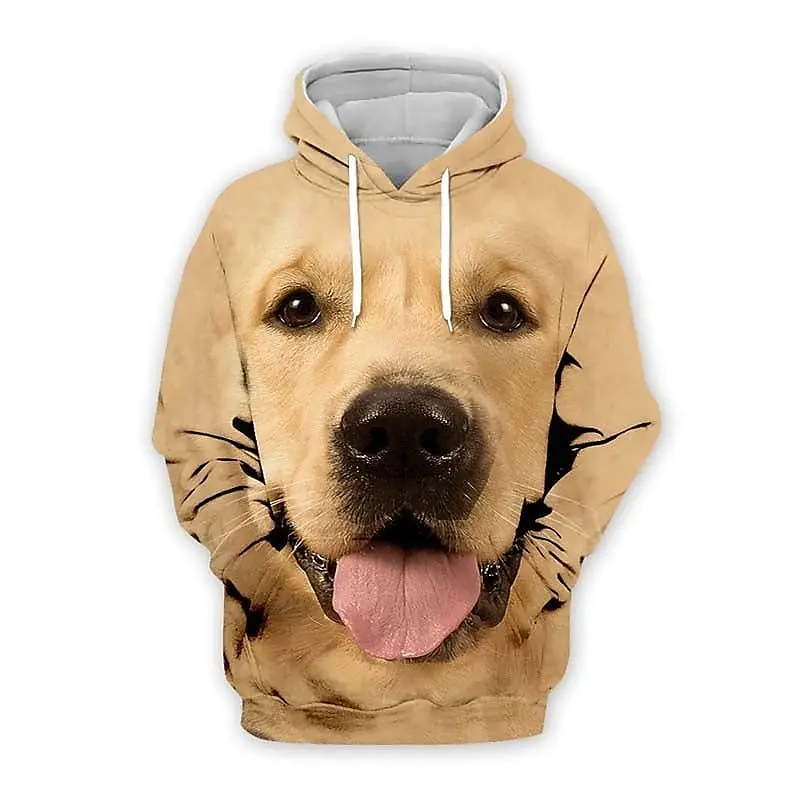 

Classic dog pattern men's hoodie animal 3D printing casual daily street sports hoodie top Spring and Autumn hoodie men clothing