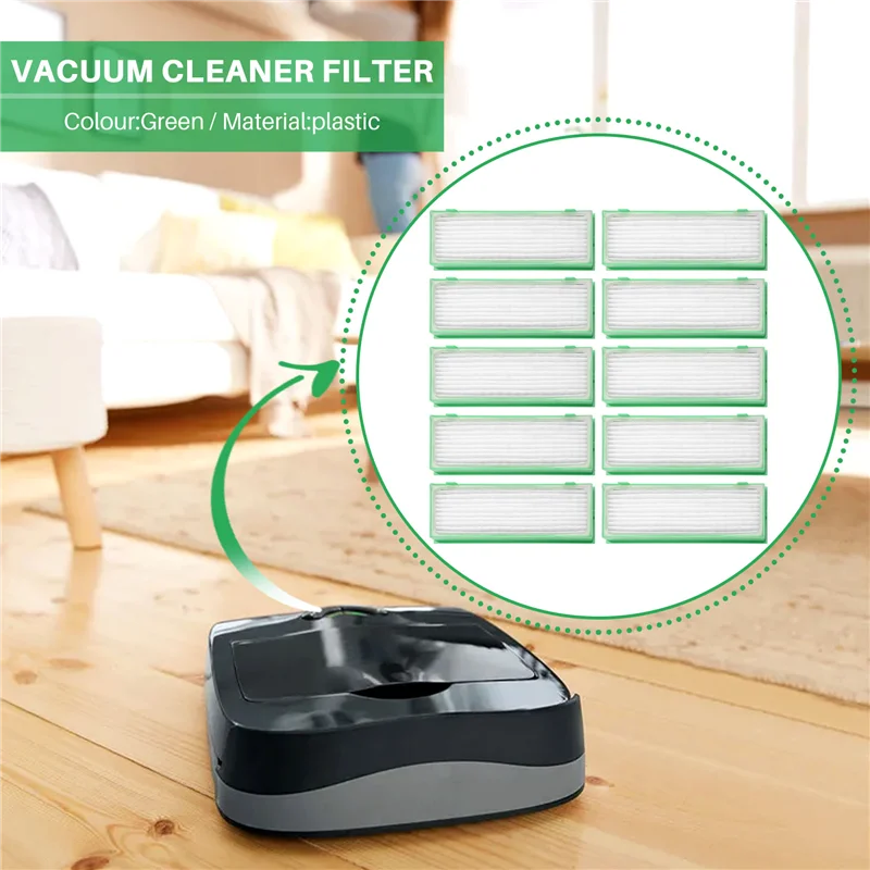 10 قطعة مرشحات الغبار البديلة مرشحات Hepa لملحقات المكنسة الكهربائية Vorwerk Kobold VR200 مبيعات