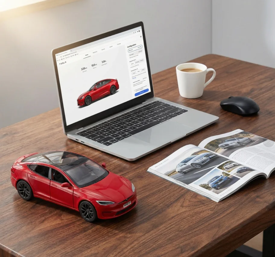 

1:24 Tesla Model S Roadster, игрушечный автомобиль из сплава, звуковой свет, детская игрушка, коллекционный подарок на день рождения