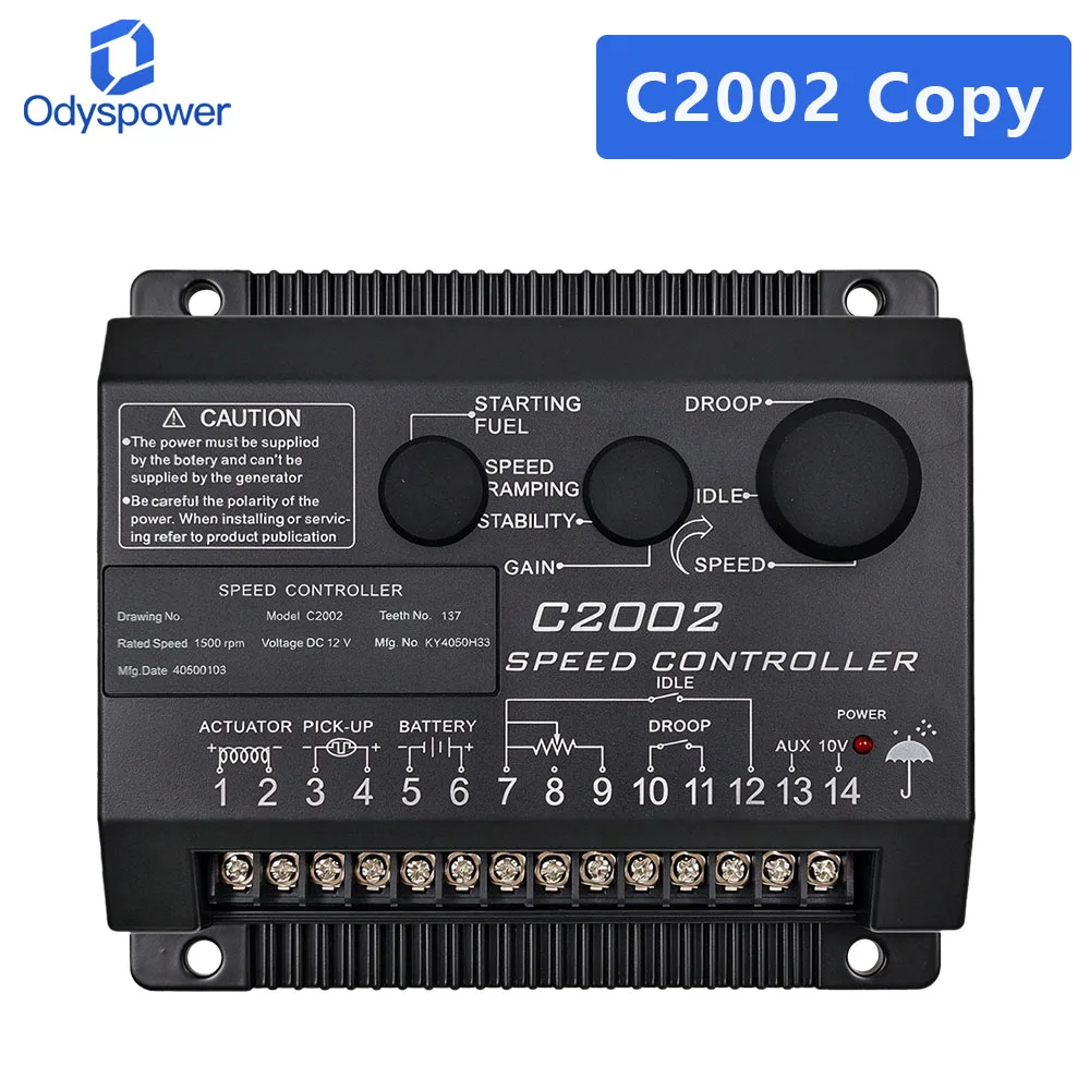 12V 24V Diesel Generator Governor Plastic Parts for Diesel Engine C2002 In Stock