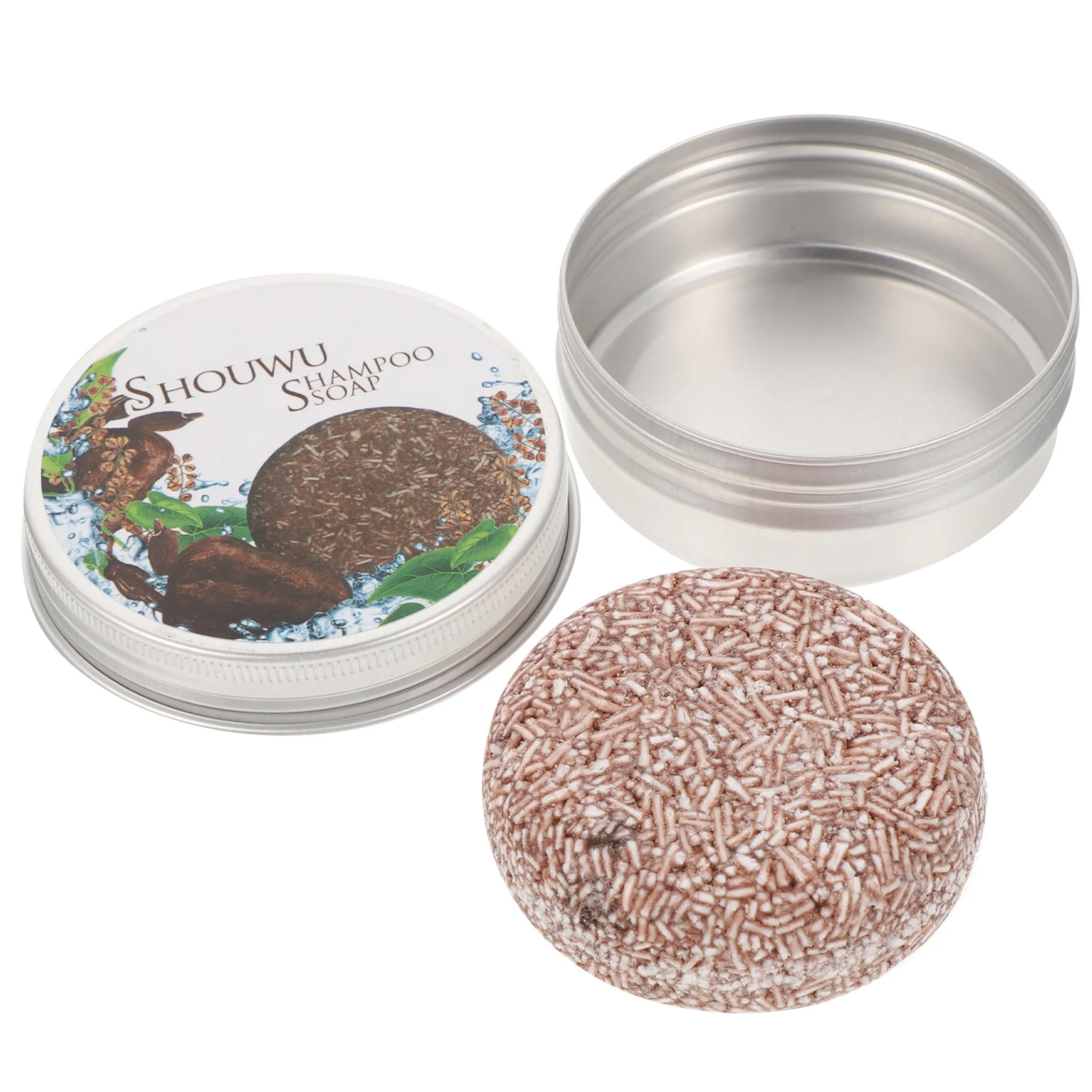 

Solid Shampoo Soap For Travel Hair Care Oil Control Plant Essence Deep Cleansing Portable Aluminum Box Natural Bar Soap