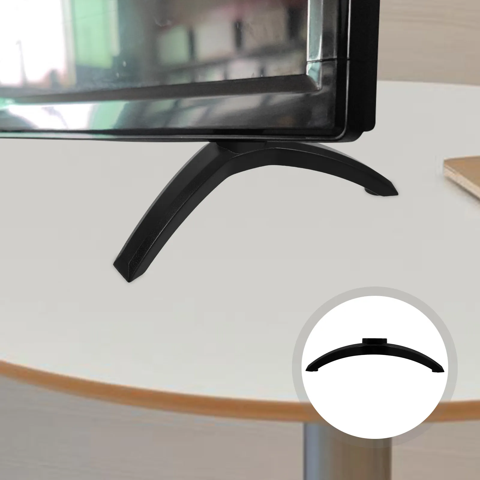 1Set Tv Stand Universal Replacement Base Stable Pedestal Holder Legs Support For Televisions Tabletop Home Entertainment System