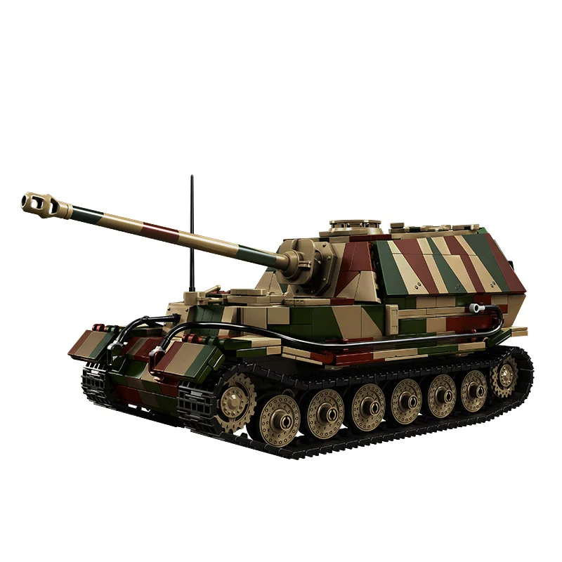 

Ferdinand Elephant Tank Destroyer Building Blocks Military Armor Vehicle Model Bricks Set War Diorama Boys Educational Toy