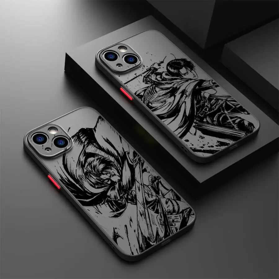 Attack On Titan Anime Case for iPhone 17 Pro Max 15 Air 14 11 17e 16 Plus 7 8 SE 12 13 Mini XS XR Funda Back Phone Cover