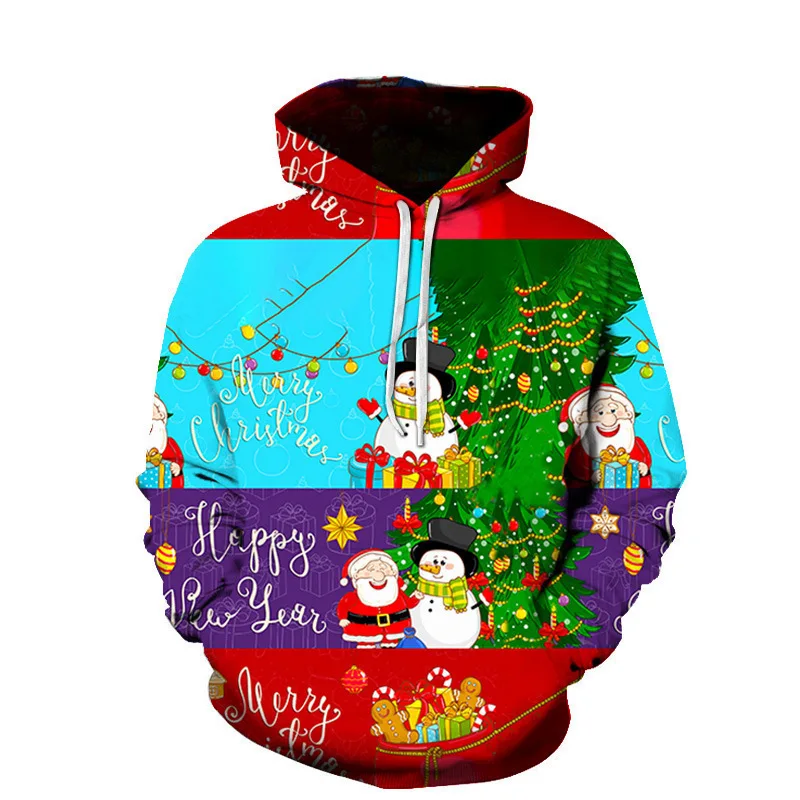 

Christmas Gift Print Hoodies for Men Fashion 3D Pattern New in Sweatshirts Hip Hop Harajuku Oversized Pullover Tops S-7XL Women